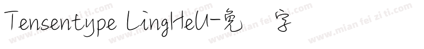 Tensentype LingHeU字体转换